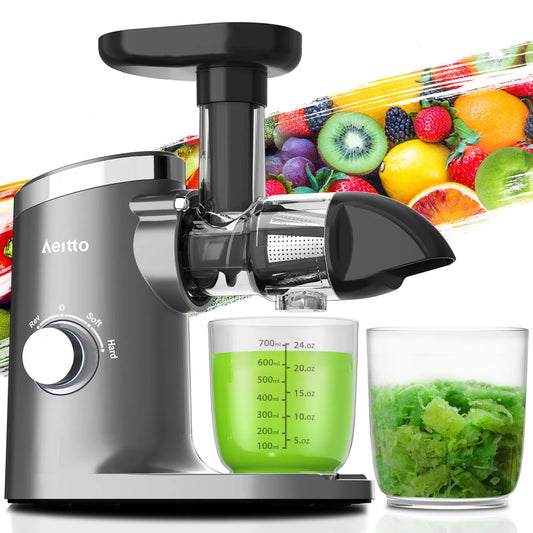 Aeitto Reverse Function Cold Press Juicer, Grey